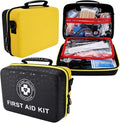 Emergency First Aid Kit 410 PCS – Hard Shell Dual-Color Survival Kit by Raismile