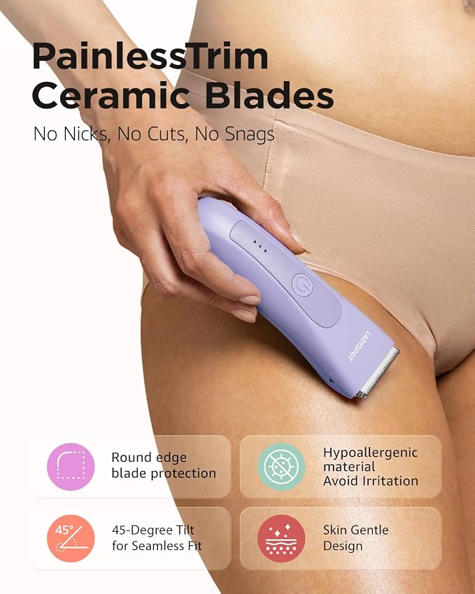 Bikini Trimmer for Women, Pubic Hair Trimmer Shaver for Women -Waterproof Hair - Image 2