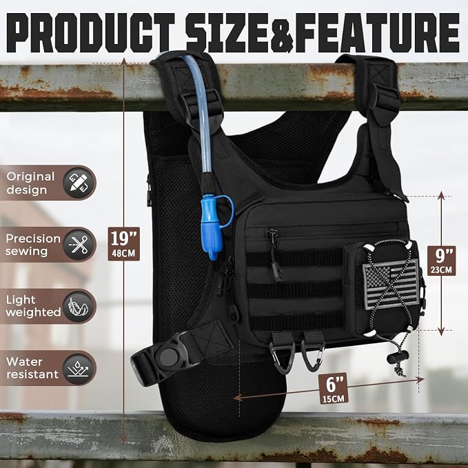 Hydration Vest（The design patent has been granted ）with 2L Water Bladder - Image 2