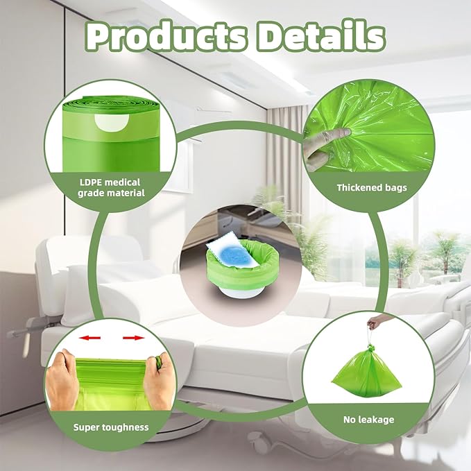 W&Y 100 Pack Commode Liners - Image 3