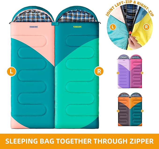 Camping Sleeping Bag, 32℉ Sleeping Bags - Image 6