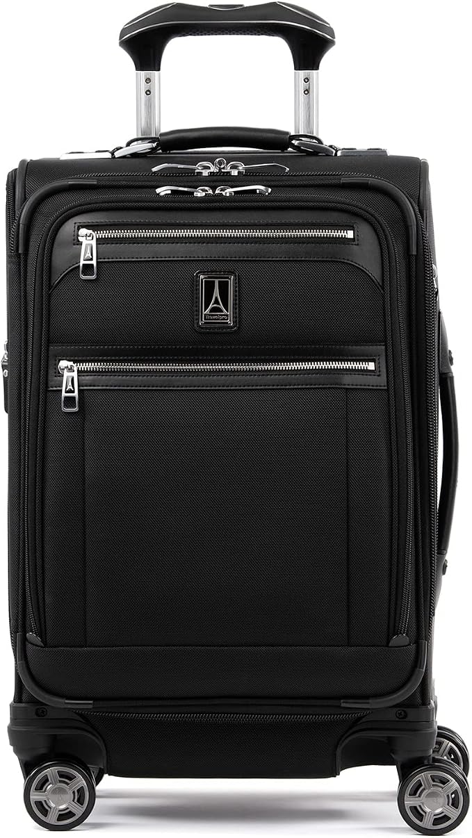Travelpro Platinum Elite Softside Expandable Carry on Luggage, 8 Wheel Spinner by Travelpro