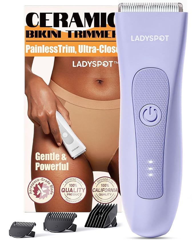 Bikini Trimmer for Women, Pubic Hair Trimmer Shaver for Women -Waterproof Hair by MANSPOT