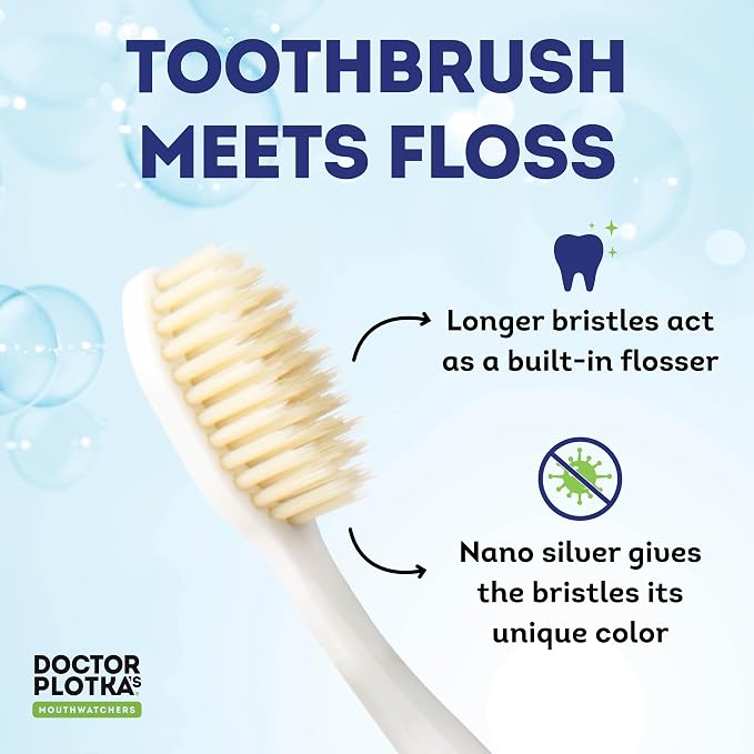 MOUTHWATCHERS Dr Plotkas Soft Bristle Flossing Toothbrush Manual Soft Toothbrush - Image 2