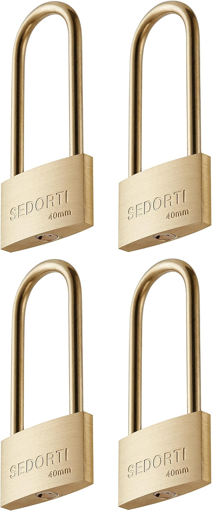 Weather Proof Lock, Keyed Alike Solid Brass Padlocks by SEDORTI