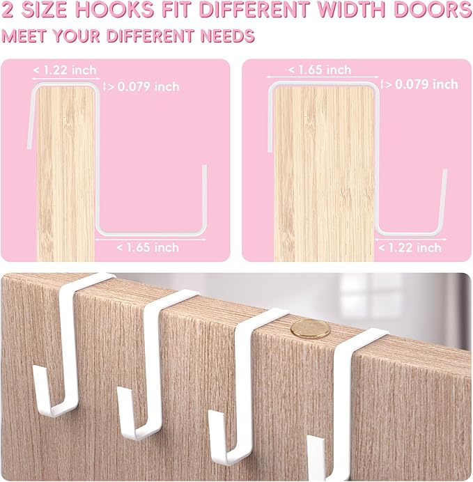 FENTEC 1 Pack 8 Shelves Over The Door Shoe Organizer, Shoe Rack - Image 7