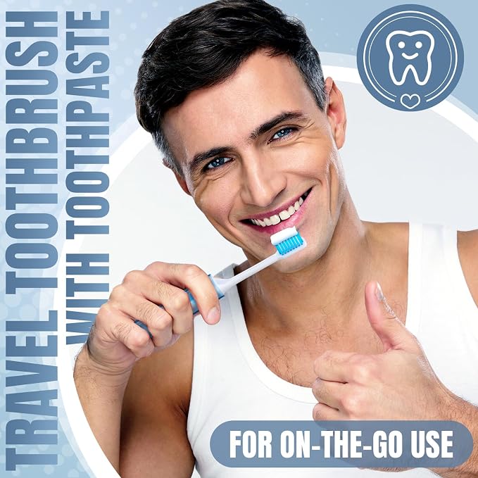 Patelai 2 Pcs Travel Toothbrush Set, Soft Bristle Mini Foldable Tooth Brush - Image 4