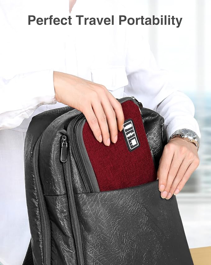 Luxtude Cord Organizer Travel, Cable Organizer Bag, Portable Electronics - Image 7