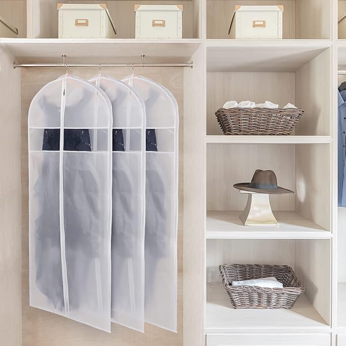 Zilink Dress Bags for Gowns Long 72-inch Garment Bags for Long Dresses Clear - Image 3
