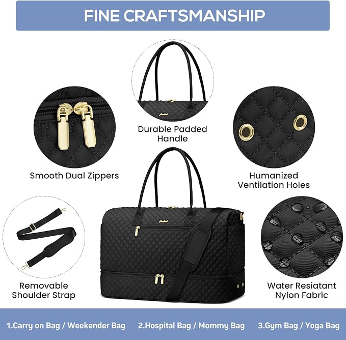Travel Weekender Duffle Bag for Women - Image 6