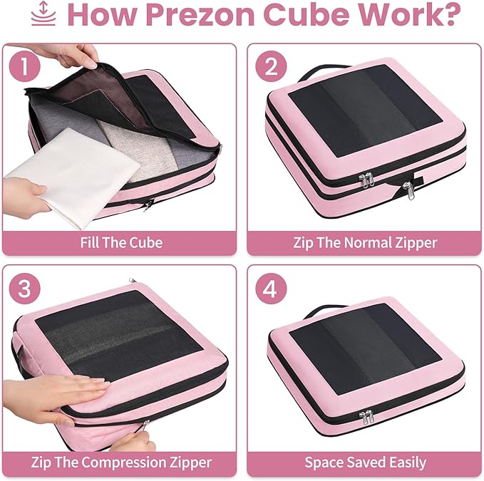 8 Set/6 Set/4 Set Compression Packing Cubes - Image 4