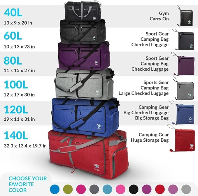 Bago Large Foldable Duffel Bags - Image 7