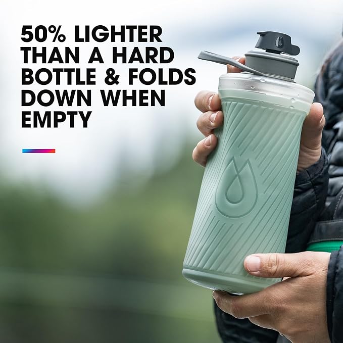 HydraPak Flux - Collapsible Backpacking Water Bottle - BPA Free, Ultra Light - Image 5