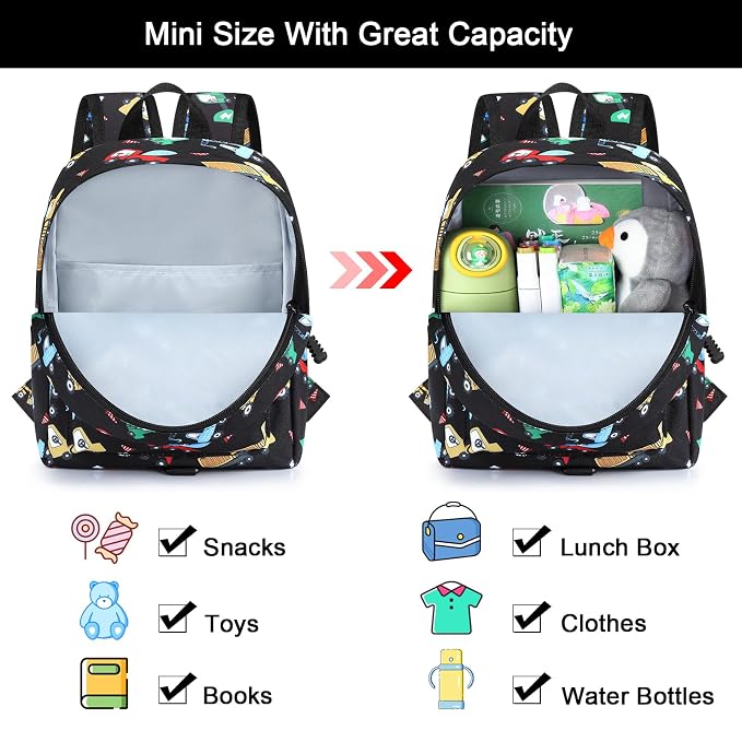 Accmor Toddler Harness Backpack Leash, Cute Excavator Kids Backpack - Image 3