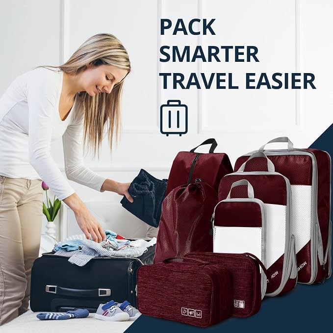 7 Set Compression Packing Cubes - Image 7