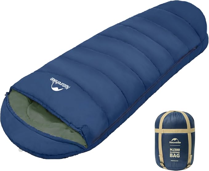 Naturehike Sleeping Bags for Adults, 23/39℉ Mummy Backpacking Sleeping Bag by Naturehike