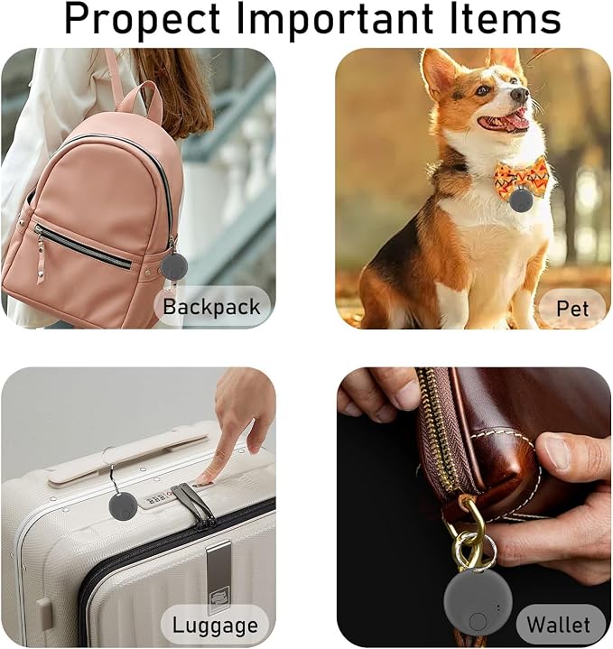 Air Tracker-4Pack, Smart Bluetooth Tracker, Item Finder Work - Image 6