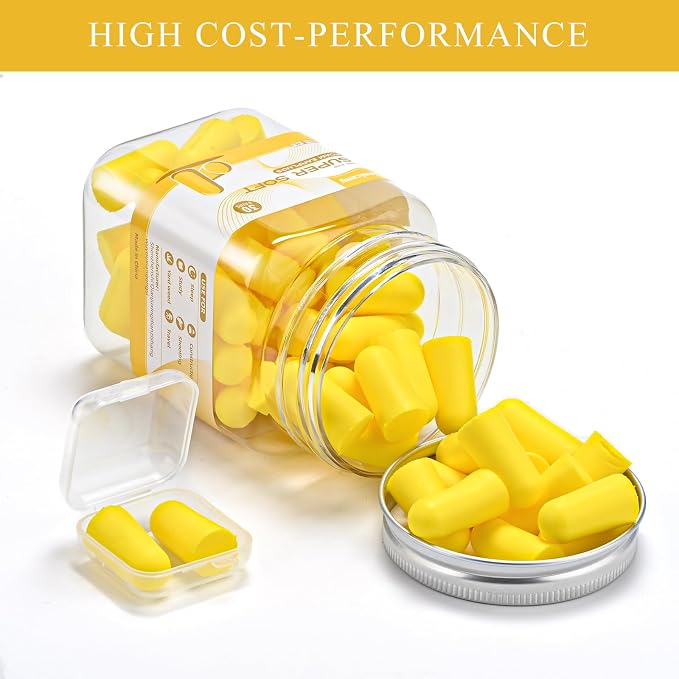 30Pair Soft Foam EarPlugs, 32dB Disposable Sound Blocking Noise Cancelling Ear - Image 4