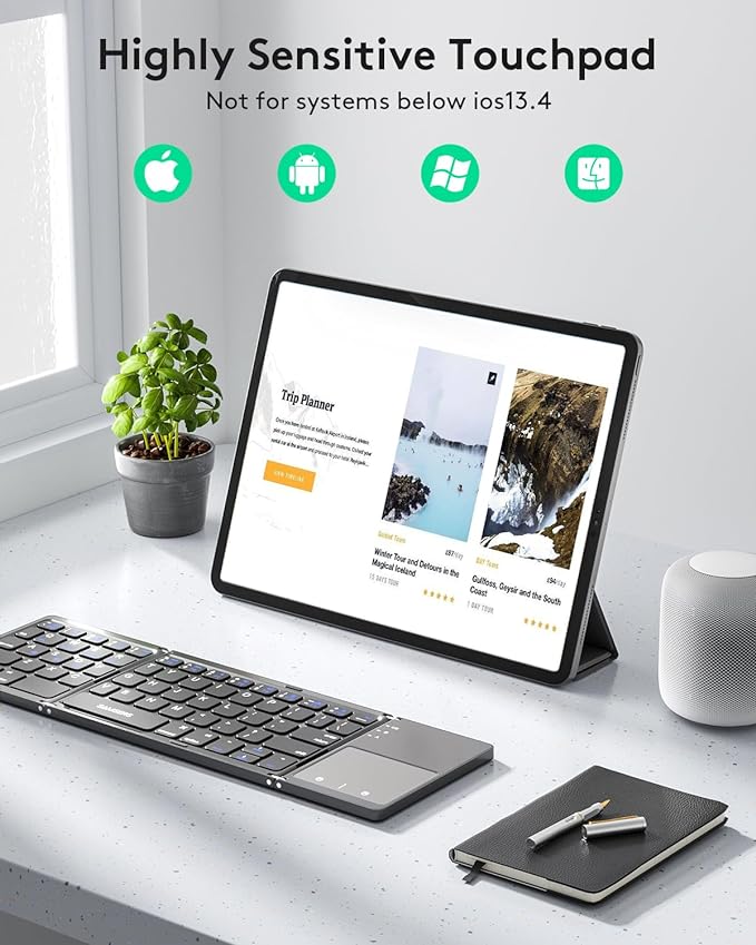 Samsers Multi-Device Foldable Bluetooth Keyboard - Image 3