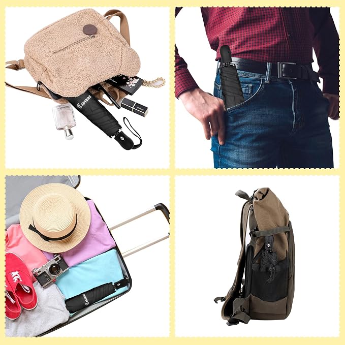 GAOYAING Compact Automatic Travel Umbrella - Image 5