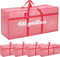 4 Pcs 66 Gallon Large Moving Bags by Clysee