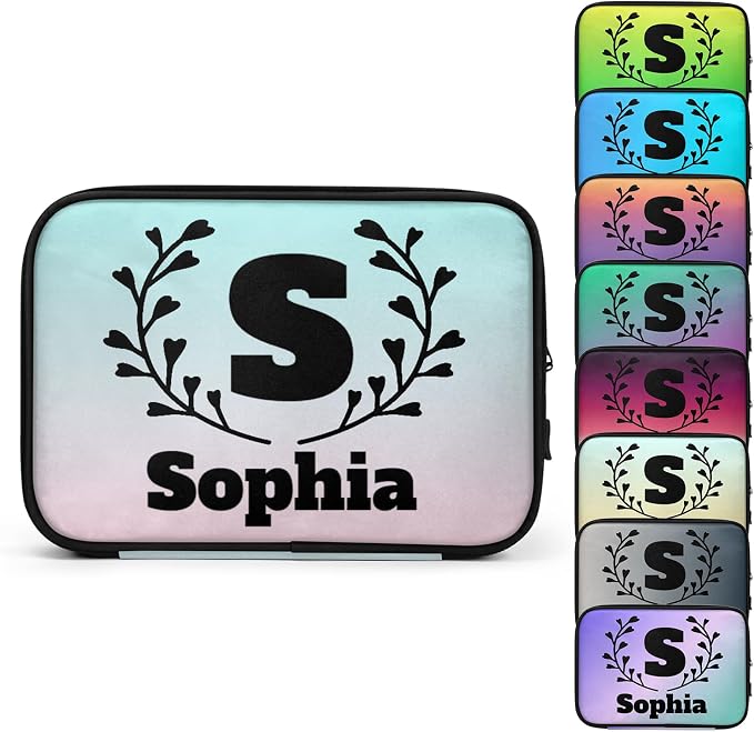 Custom Electronics Organizer Travel Case Personalized Name Initials Cable by Unknown