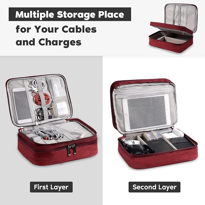 Electronics Organizer, OrgaWise Electronic Accessories Bag Travel Cable - Image 5