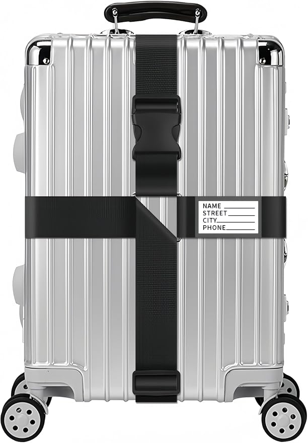 2-Pack Adjustable Luggage Straps - Image 2