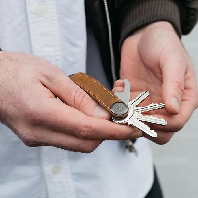 Orbitkey Crazy Horse Leather Key Organizer | Quiet Profile | Holds up to 7 Keys - Image 9