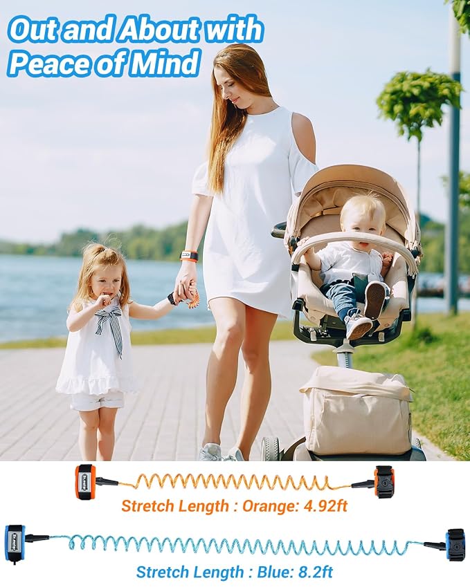 Dr.meter Toddler Leash, 2 Pack Safety Anti Lost Wrist Link - Image 8
