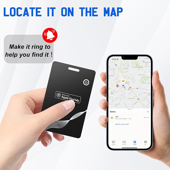Wallet Tracker Card, Rechargeable Finder, Works - Image 3
