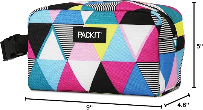 PackIt Freezable Snack Box, Triangle Stripes, Built - Image 8