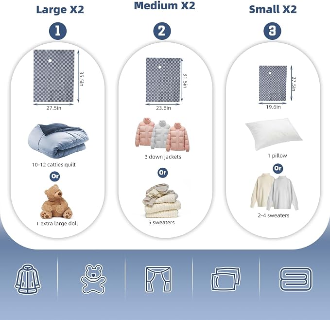 Vacuum Seal Bags for Clothing Travel w/Wireless Pump, Space Saver Vacuum - Image 4