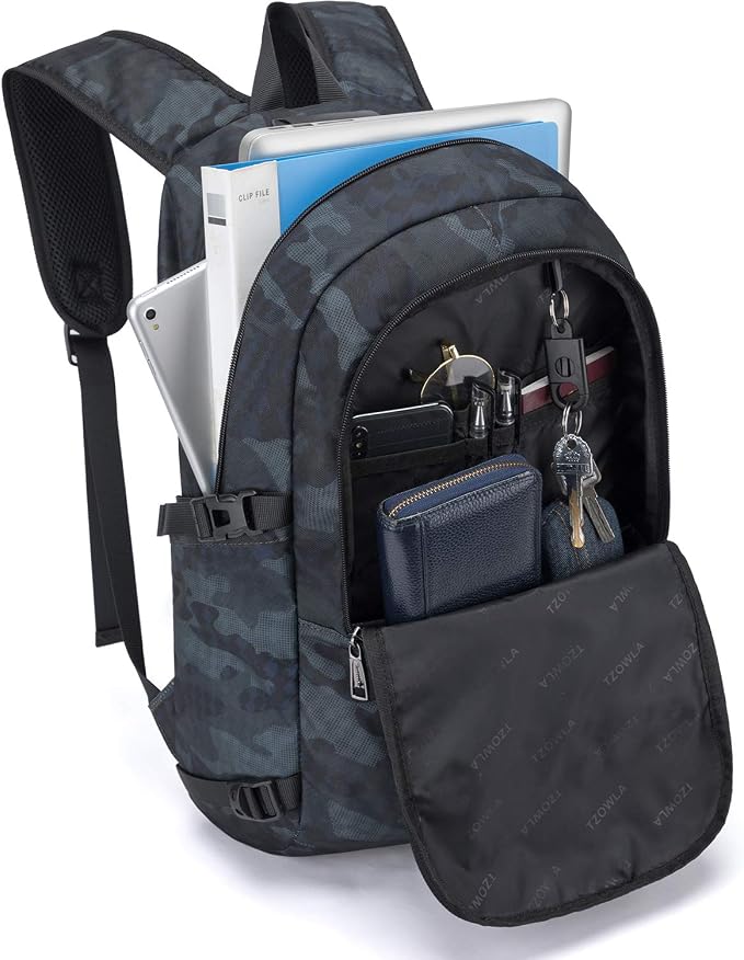 Tzowla Business Laptop Backpack Water Resistant Anti-Theft Backpack - Image 2