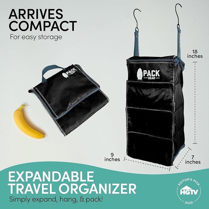 Pack Gear Hanging Luggage Organizer - Image 2