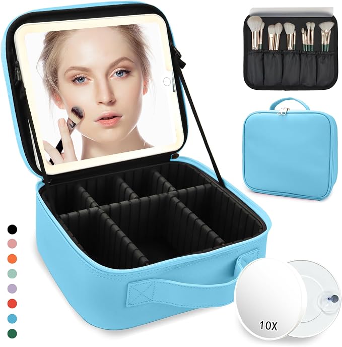 Travel Makeup Bag for Makeup Artists Large Makeup Case, by MORMIDTravelMakeupBag