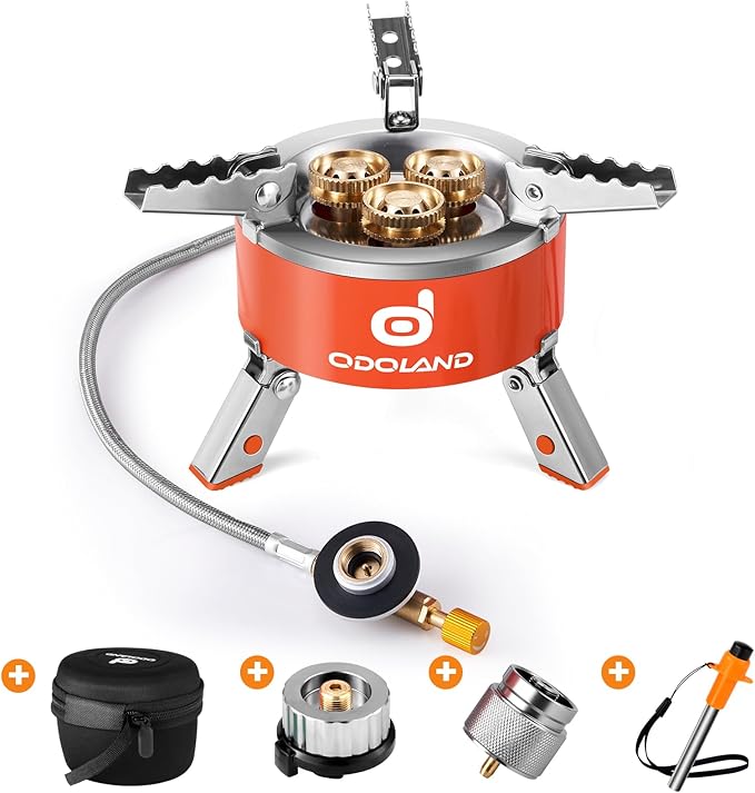 Odoland 5000W Portable Camping Stove Lightweight Camp Stove Collapsible by Odoland