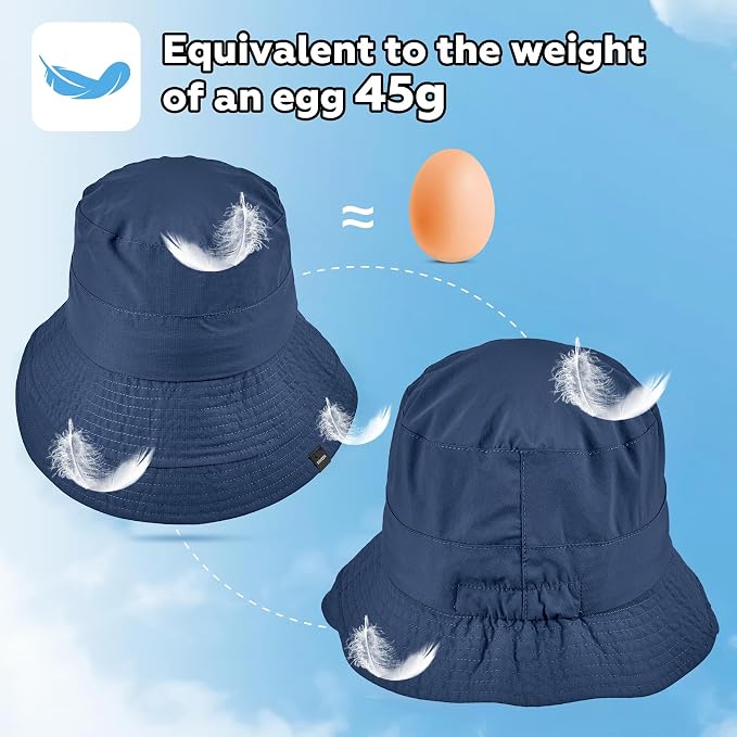 Sukeen Lightweight Bucket Hat for Women Quick-Dry Hiking Hat Packable Foldable - Image 4