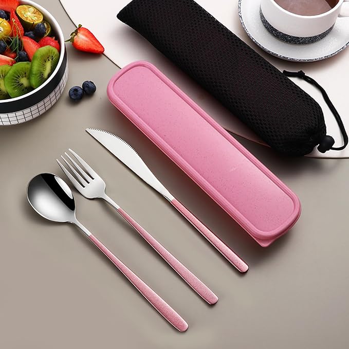 VANRA 3-Piece Portable Travel Utensils Set - Image 3
