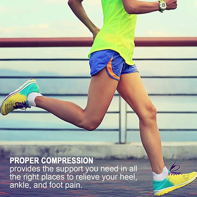 PAPLUS Ankle Compression Sock for Men and Women 2/4/6 Pairs, Low Cut - Image 6