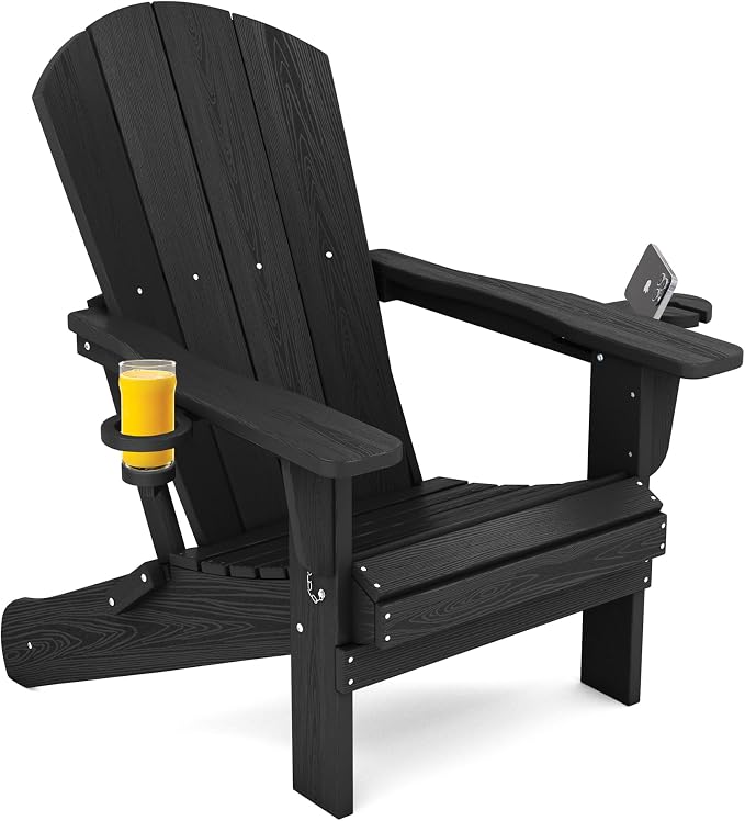 SERWALL HDPE Folding Adirondack Chair - Image 9