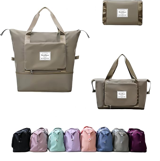 Large Capacity Foldable Travel Bag, Expandable lightweight Carry on Bag by Unknown