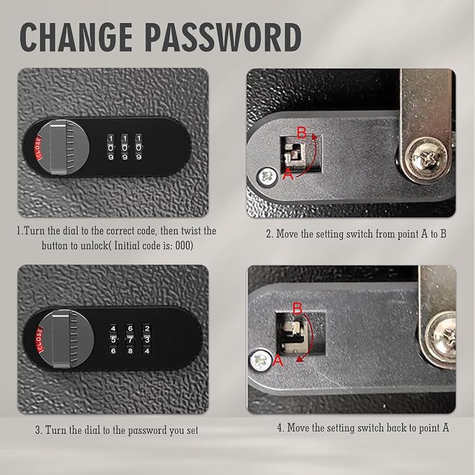 WeHere Key Lock Box Wall Mount, 16 Key Cabinet - Image 5