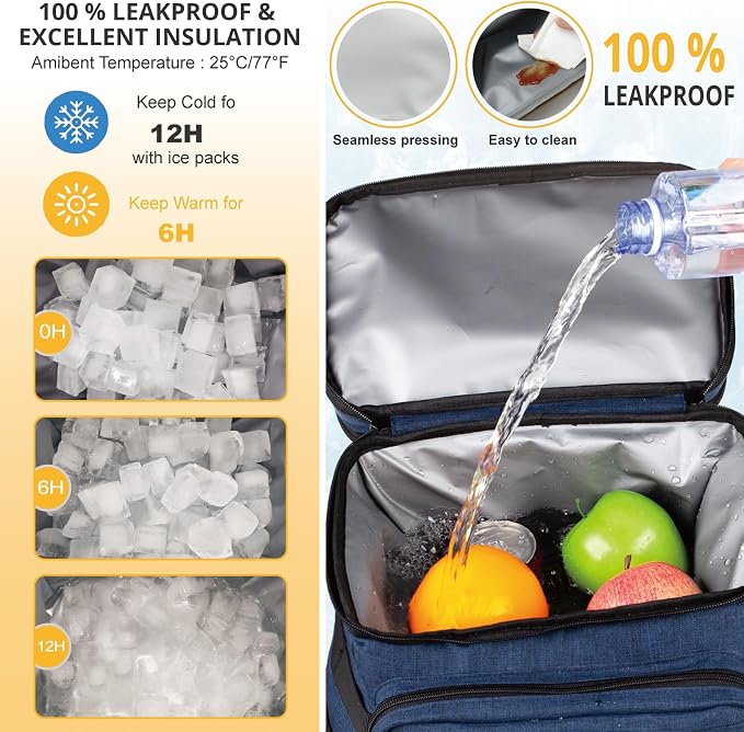 Tactical Backpack Cooler, Soft Lightweight Leakproof Cooler Backpack, Insulated - Image 5
