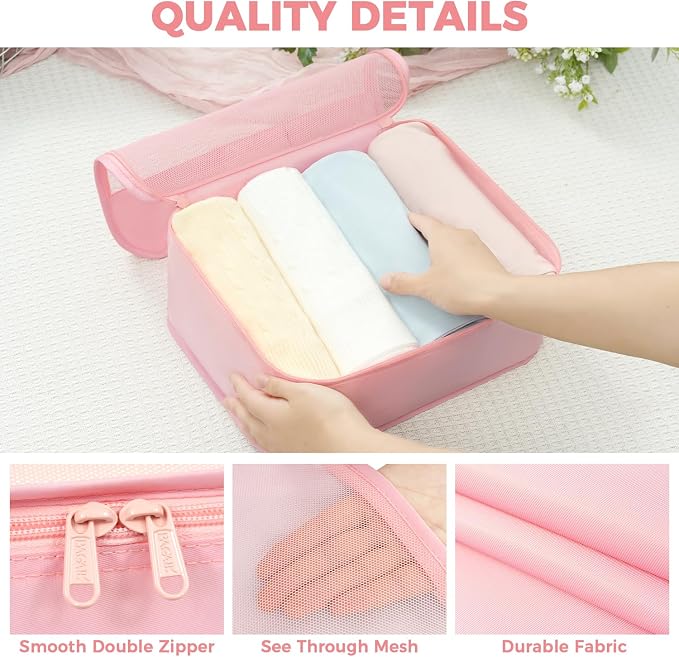 BAGAIL 9 Set Packing Cubes Luggage Packing Organizers - Image 6