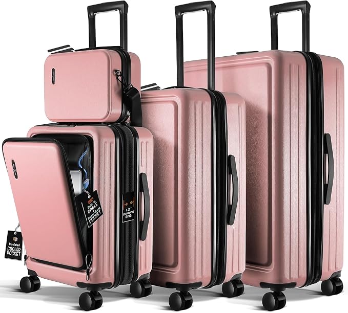 Hard Shell Luggage Sets with Spinner Wheels 4 Piece, Expandable Large Suitcases - Image 9