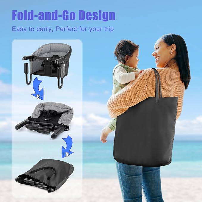 Hook On High Chair, Attach to Fast Table Chair, Clip on High Chairs to Table - Image 5