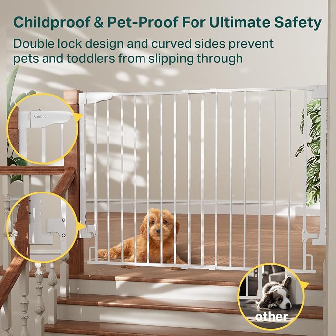 Cumbor 34" Extra Tall Baby Gate - Image 6