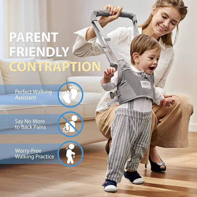 Baby Walking Harness-Handheld Assistant Belt- Toddler Infant Walking Aid - Image 2