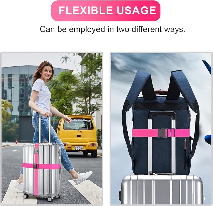 Luggage Straps for Suitcases TSA Approved, Travel Belt Suitcase Belt, Suitcase - Image 7